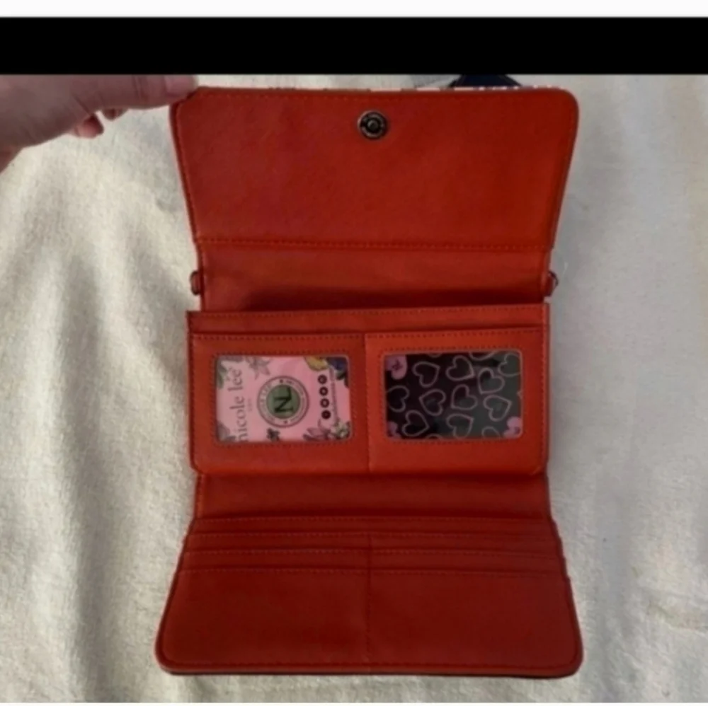Nwt nicole lee crossbody wallet